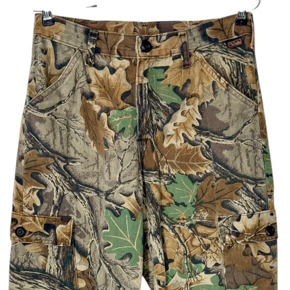 VTG Walls Advantage Camo Denim Cargo Jeans 29x30 Double Knee Hunting Streetwear - Picture 3 of 12